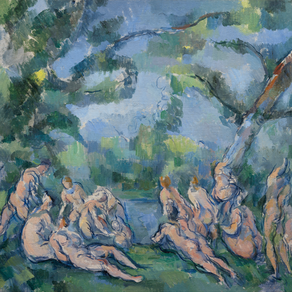 Paul-Cezanne,-Baigneuses,-vers-1899-1904-huile-sur-toile-Art-Institute-of-Chicago,-Illinois,-Etats-Unis